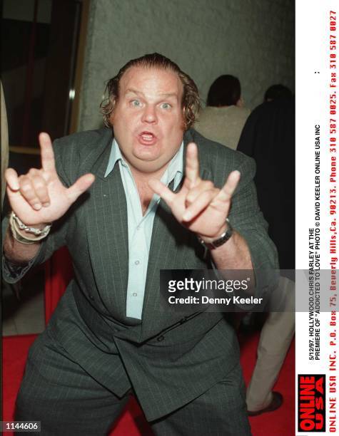 Hollywood,Chris Farley at the premier of " Addicted to Love" premier