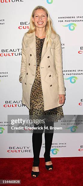 Model Kirsty Hume attends the Opening Night of "Beauty Culture" at The Annenberg Space For Photography on May 19, 2011 in Century City, California.