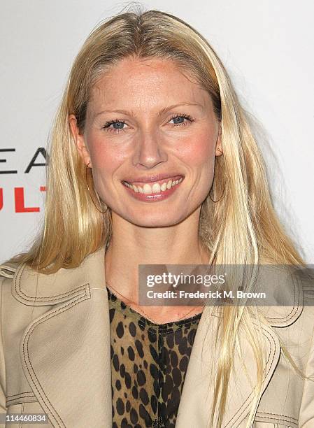 Model Kirsty Hume attends the Opening Night of "Beauty Culture" at The Annenberg Space For Photography on May 19, 2011 in Century City, California.