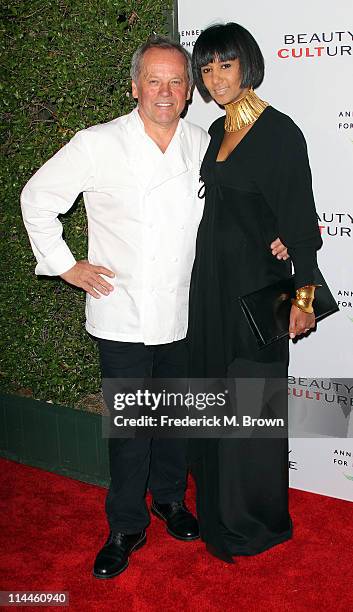Wolfgang Puck and Gelila Puck attend the Opening Night of "Beauty Culture" at The Annenberg Space For Photography on May 19, 2011 in Century City,...