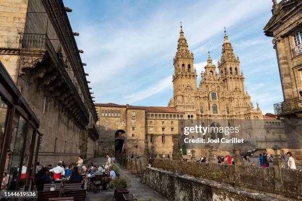 santiago de compostela kathedrale - santiago de compostela cathedral stock-fotos und bilder