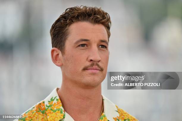 Actor Miles Teller poses during a photocall for the film "Too Old To Die Young - North of Hollywood, West of Hell" at the 72nd edition of the Cannes...