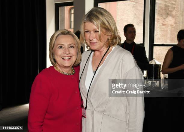 Hillary Clinton and Martha Stewart attend the TIME 100 Summit 2019 on April 23, 2019 in New York City.