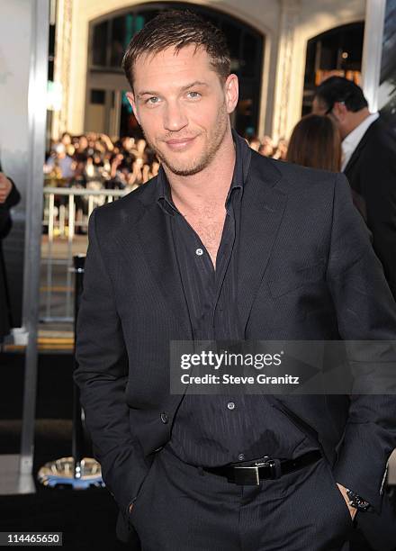 Actor Tom Hardy attends the "Inception" Los Angeles Premiere at Grauman's Chinese Theatre on July 13, 2010 in Hollywood, California.