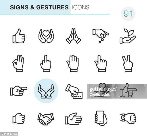 ilustraciones, imágenes clip art, dibujos animados e iconos de stock de gestos-pixel perfect iconos - brazo humano