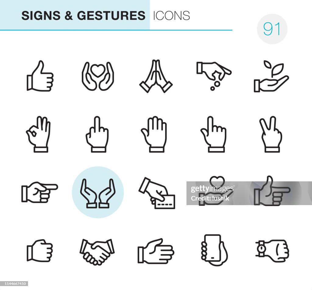 Gestures - Pixel Perfect icons