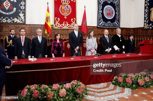 King Felipe of Spain and Queen Letizia of Spain present Uruguayan poet Ida Vitale with the Miguel de Cervantes Literature Prize in Spanish Language...