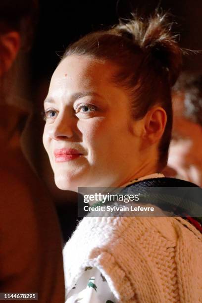 Actress Marion Cotillard atends the "Nous finirons Ensemble" premiere at UGC De Brouckere on April 23, 2019 in Brussels, Belgium.