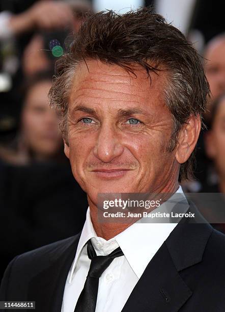 Sean Penn attends the "This Must Be The Place" Premiere during the 64th Cannes Film Festival at Palais des Festivals on May 20, 2011 in Cannes,...