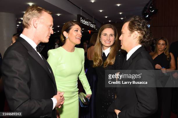John Dickerson, Norah O'Donnell, Lauren Bush Lauren, and David Lauren attend the TIME 100 Gala 2019 Cocktails at Jazz at Lincoln Center on April 23,...