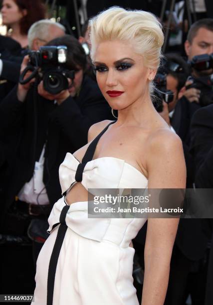 Gwen Stefani attends the "This Must Be The Place" Premiere during the 64th Cannes Film Festival at Palais des Festivals on May 20, 2011 in Cannes,...