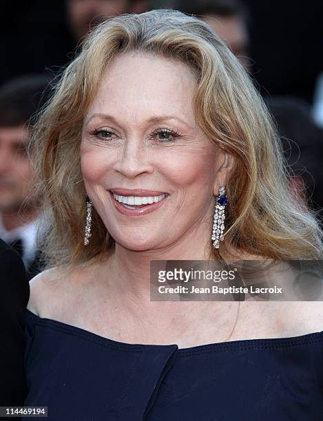 Faye Dunaway attends the "This Must Be The Place" Premiere during the 64th Cannes Film Festival at Palais des Festivals on May 20, 2011 in Cannes,...