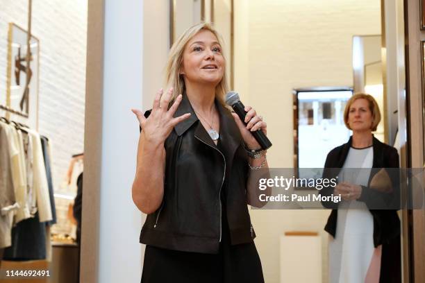 Hilary Rosen, Managing Director, SKDK, speaks at the kick off of the White House Correspondents Week at the Lafayette 148 New York Tysons Galleria...