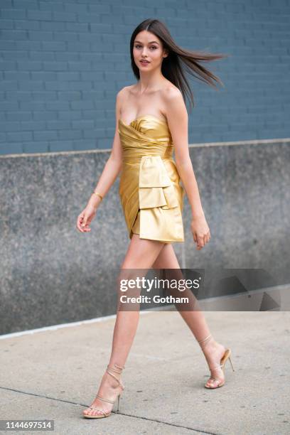 Gabby Westbrook is seen in Tribeca on April 23, 2019 in New York City.