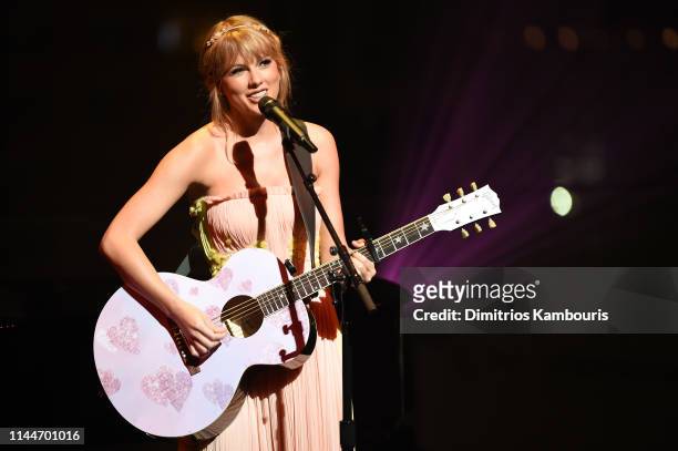 Taylor Swift performs during the TIME 100 Gala 2019 Dinner at Jazz at Lincoln Center on April 23, 2019 in New York City.