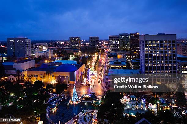 plaza de ceasar chavez - santa clara california fotografías e imágenes de stock