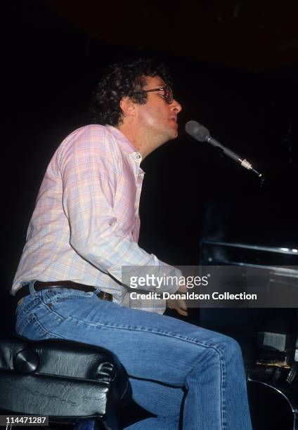 Singer Randy Newman performs in 1984 in Los Angeles, California.