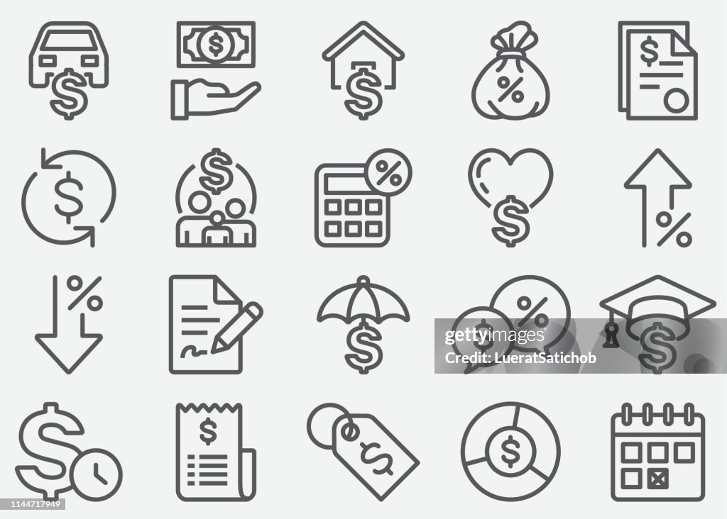Loan Line Icons