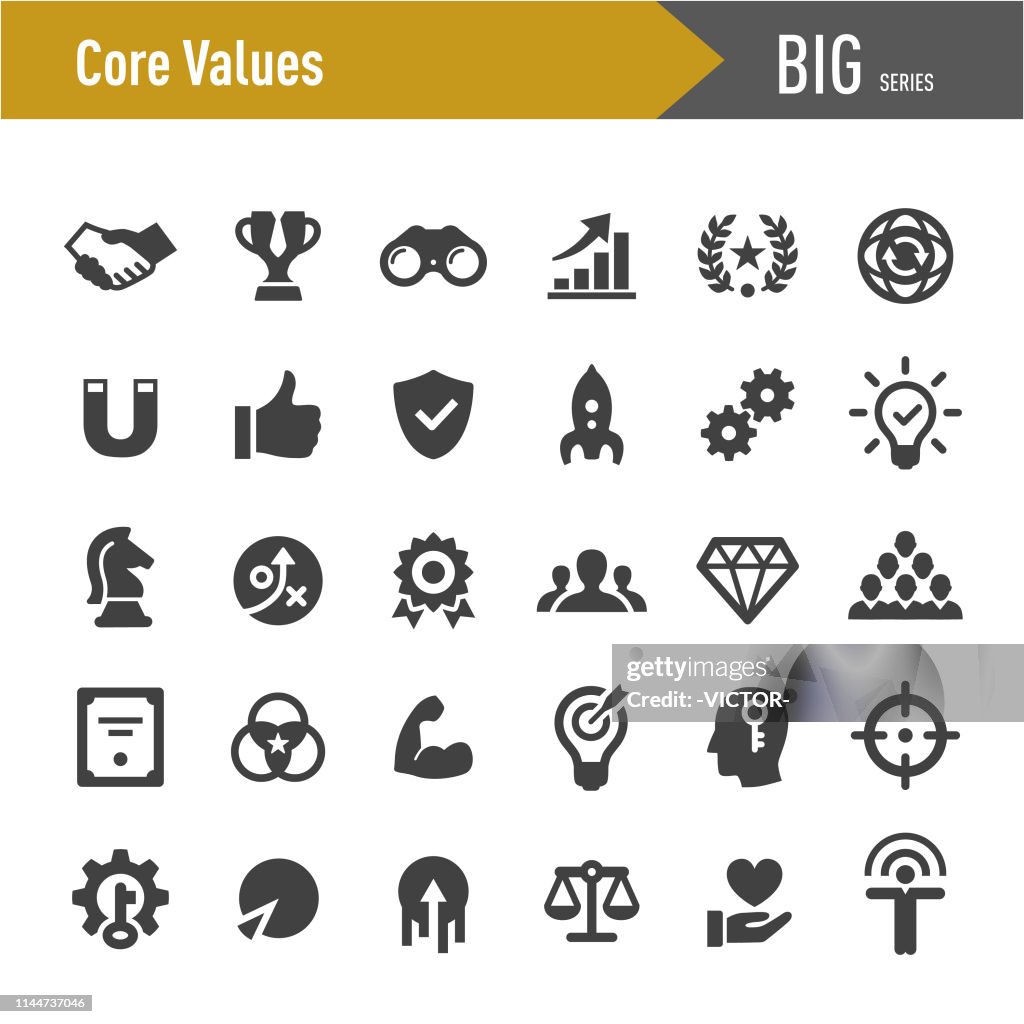 Core Values Icon Set - Big Series