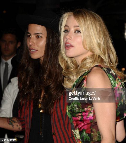 Tea Van Rees Actress Amber Heard and Tasya van Ree attend the