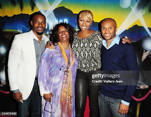 Model Tyson Beckford, Betty Wright, Reality TV personality NeNe Leakes and singer/actor Kenny Lattimore attend meet and greet with fans during Theo...