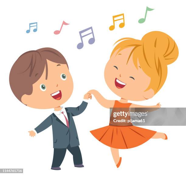 kids dance - modern dance stock illustrations