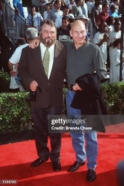 Hollywood, CA Patrick Stewart and Brian Blessed at the premiere of the new film "Tarzan." Photo Brenda Chase/Online USA, Inc.