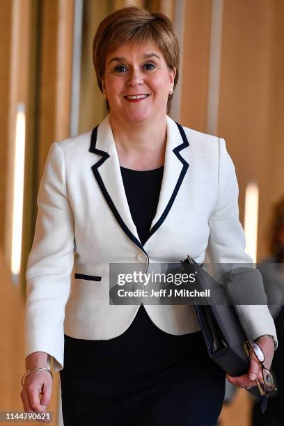 First Minister of Scotland Nicola Sturgeon, arrives at the Scottish Parliament to update MSP’s on Brexit and her plans for a possible Scottish...