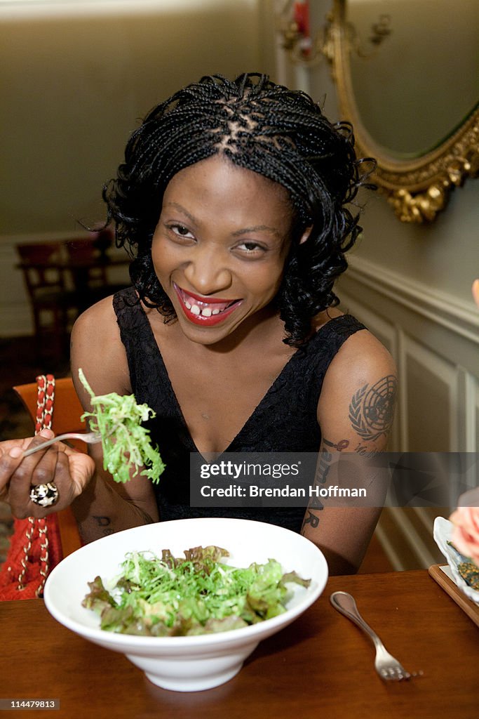 Vegan Celebrity Activist Suzanne "Africa" Engo Encourages Americans To Healthy Vegan Eating In The National Fight Against Obesity At Elizabeth's Gone Raw