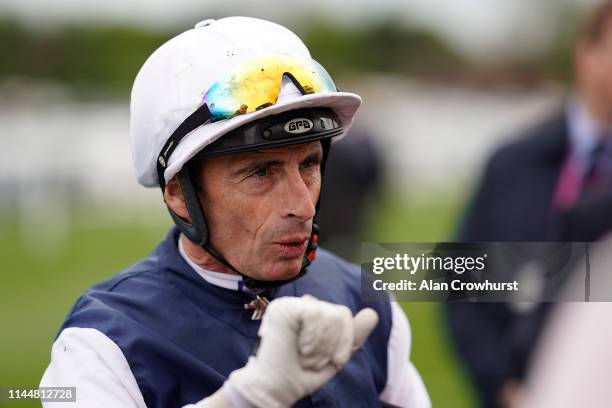 Gerald Mosse poses at Epsom Racecourse on April 24, 2019 in Epsom, England.