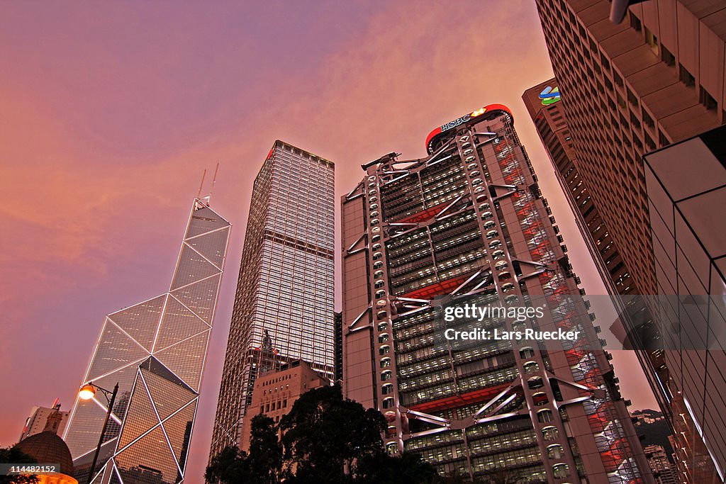 Sunset in Hong Kong