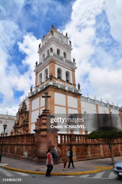 the cathedral sucre bolivia - sucre stock pictures, royalty-free photos & images