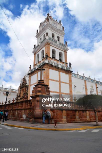 the cathedral sucre bolivia - sucre stock pictures, royalty-free photos & images