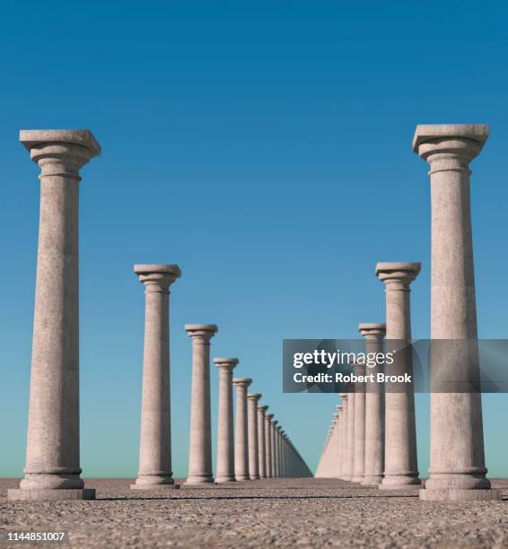 endless columns. - architectural column stock pictures, royalty-free photos & images