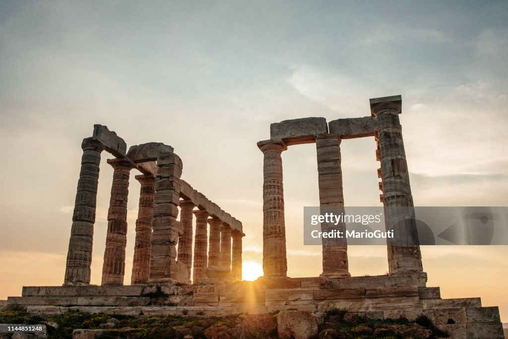 Poseidon Temple in Sounio, Greece