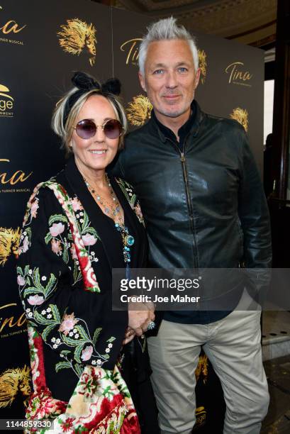 Shirlie Holliman and Martin Kemp attend the "Tina - The Tina Turner Musical" 1st Birthday Gala at Aldwych Theatre on April 24, 2019 in London,...