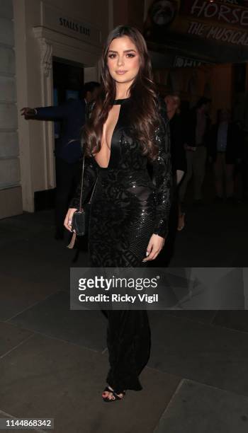 Demi Rose seen attending 'For The Chosen Few' event at Farzi Cafe on April 24, 2019 in London, England.