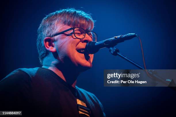 Raymond McGinley from the band Teenage Fanclub performs on stage at Rockefeller Music Hall on April 24, 2019 in Oslo, Norway.