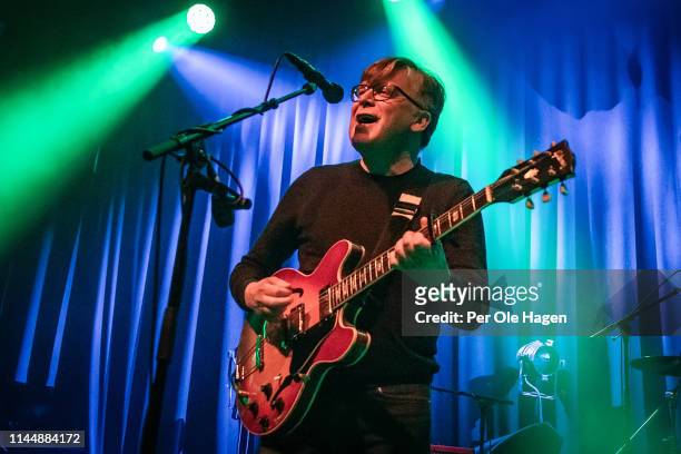 Raymond McGinley from the band Teenage Fanclub performs on stage at Rockefeller Music Hall on April 24, 2019 in Oslo, Norway.