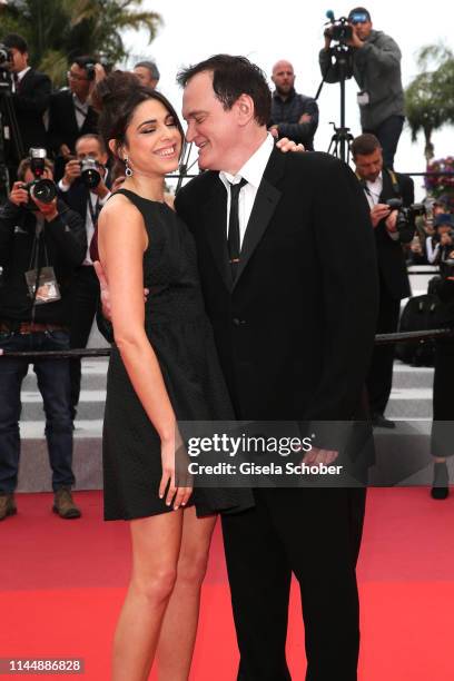 Quentin Tarantino and his wife Daniella Tarantino attend the screening of "The Wild Goose Lake " during the 72nd annual Cannes Film Festival on May...