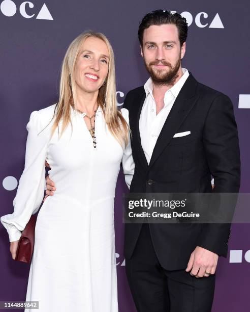 Sam Taylor-Johnson and Aaron Taylor-Johnson attend the MOCA Benefit 2019 at The Geffen Contemporary at MOCA on May 18, 2019 in Los Angeles,...