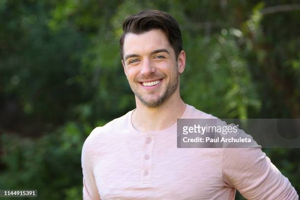 Actor Dan Jeannotte visits Hallmark's "Home & Family" at Universal Studios Hollywood on April 24, 2019 in Universal City, California.