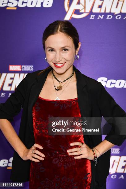 Actress Dominique Provost-Chalkley attends the 'Avengers: Endgame' Canadian Premiere at Scotiabank Theatre on April 24, 2019 in Toronto, Canada.