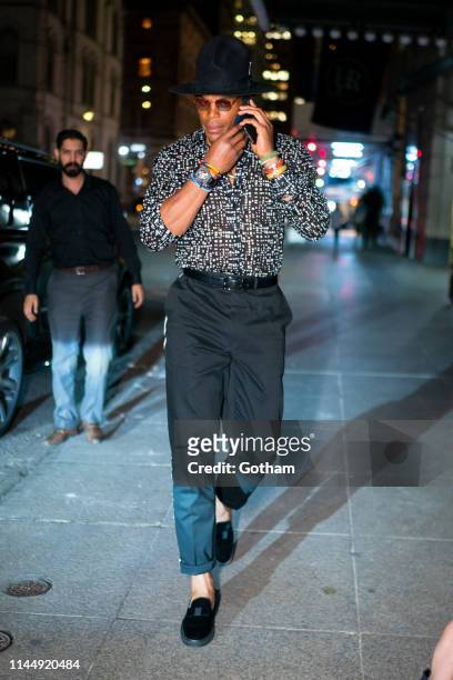 Cam Newton attends Off-White private dinner at L'Avenue in Midtown on April 24, 2019 in New York City.