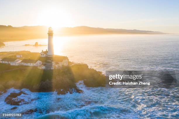 pigeon point lighthouse,pescadero,ca - pescadero stock pictures, royalty-free photos & images