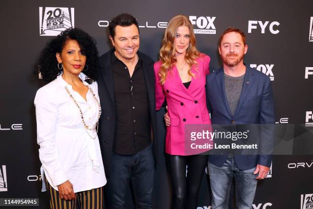 Penny Johnson Jerald, Seth MacFarlane, Adrianne Palicki and Scott Grimes attend FYC Special Screening Of "Fox's "The Orville" at Pickford Center for...