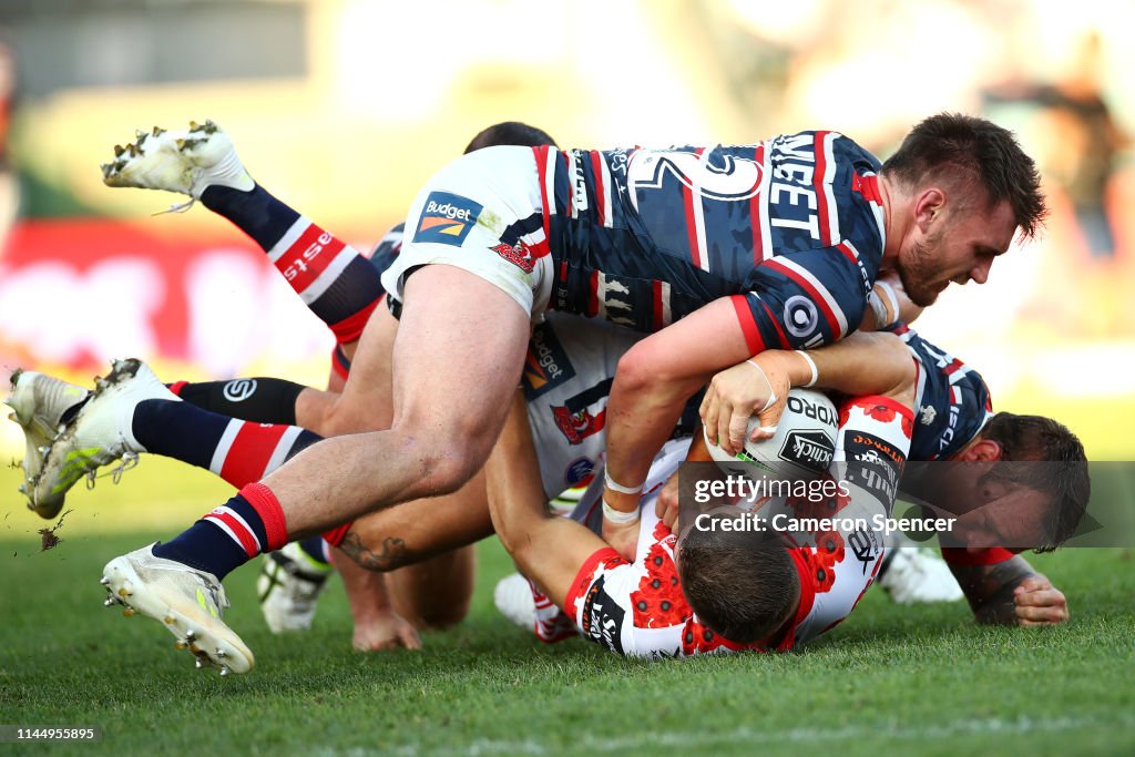NRL Rd 7 - Roosters v Dragons