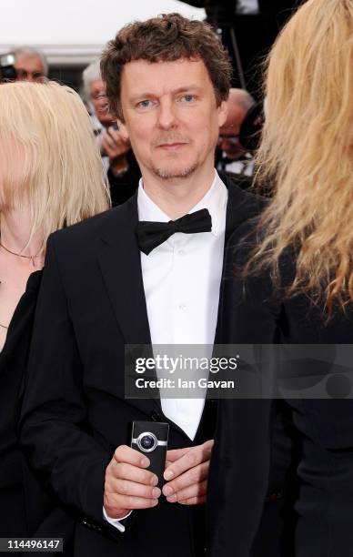 Cinefoundation Jury president Michel Gondry attends the "Les Bien-Aimes" premiere at the Palais des Festivals during the 64th Cannes Film Festival on...