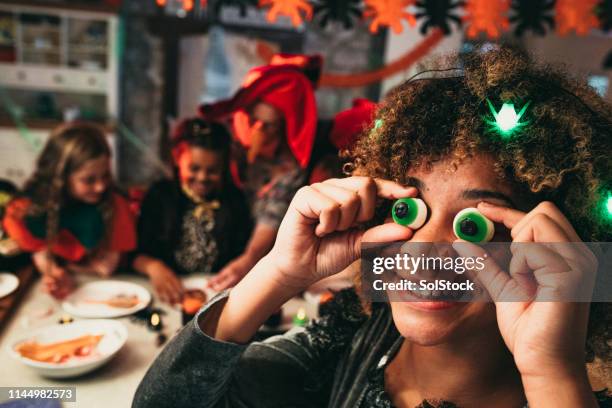 candy eyes - naughty halloween stock pictures, royalty-free photos & images