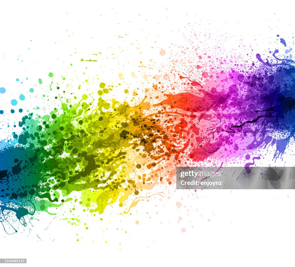 Rainbow Paint splash